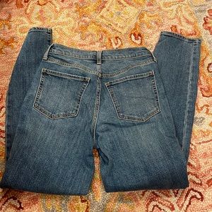 Tall slim straight high rise jeans